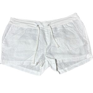 Standard James perse women’s linen shorts white beachy  4/xl Resortwear summer
